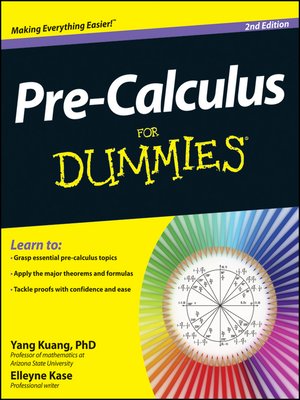 cover image of Pre-Calculus For Dummies